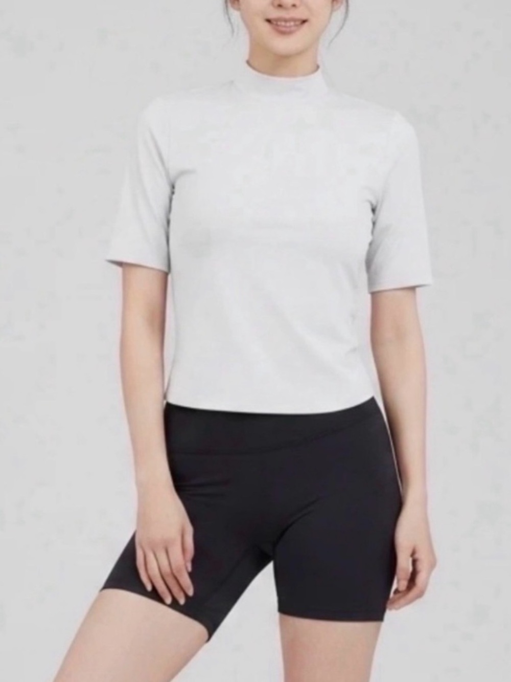 Athleta fitted rib elbow sleeve tee sz XS